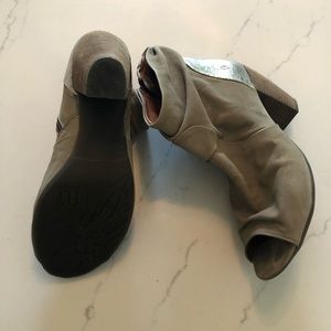 Fly London Heeled Peek-A-Boo Booties